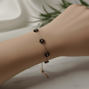 Midnight Rose Bud Bracelet