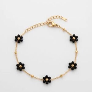 Midnight Rose Bud Bracelet