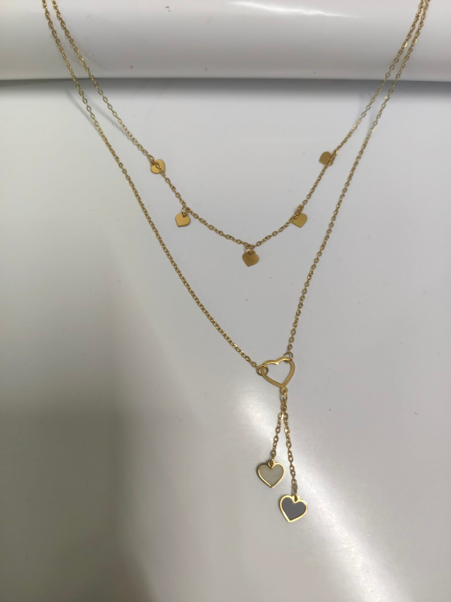 Everlasting Love Layered Heart Y-Necklace - Image 3