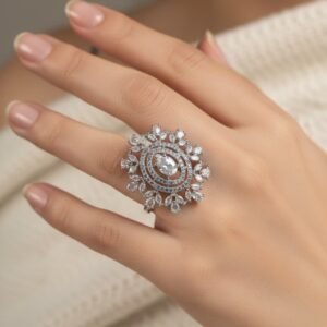Snowflake Diamond Ring