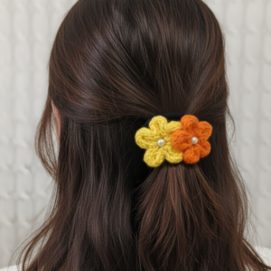 Marigold Bloom Tie ( Handmade)