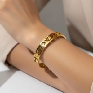 Blossom Petal Bangle Bracelet