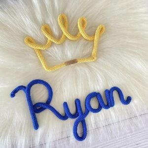 Crown Knitted Name