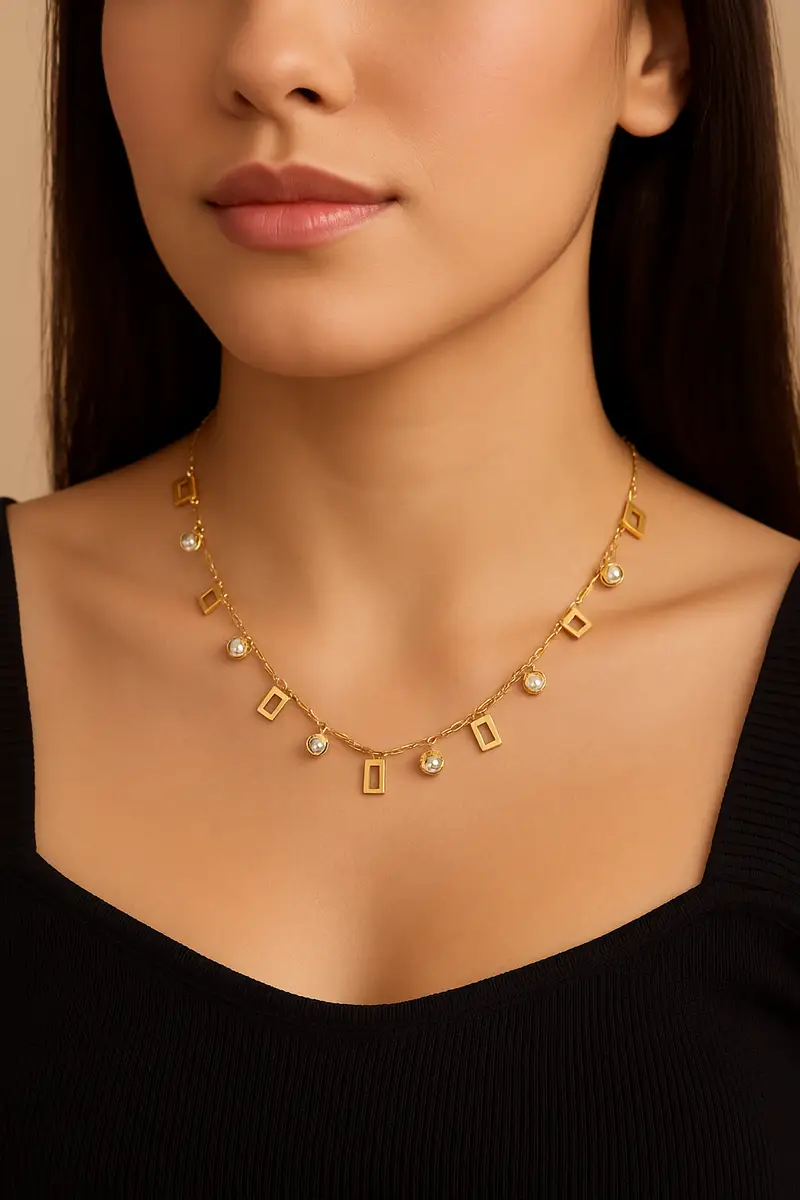 Dainty Geometry Necklace