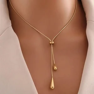 Golden Teardrop Necklace