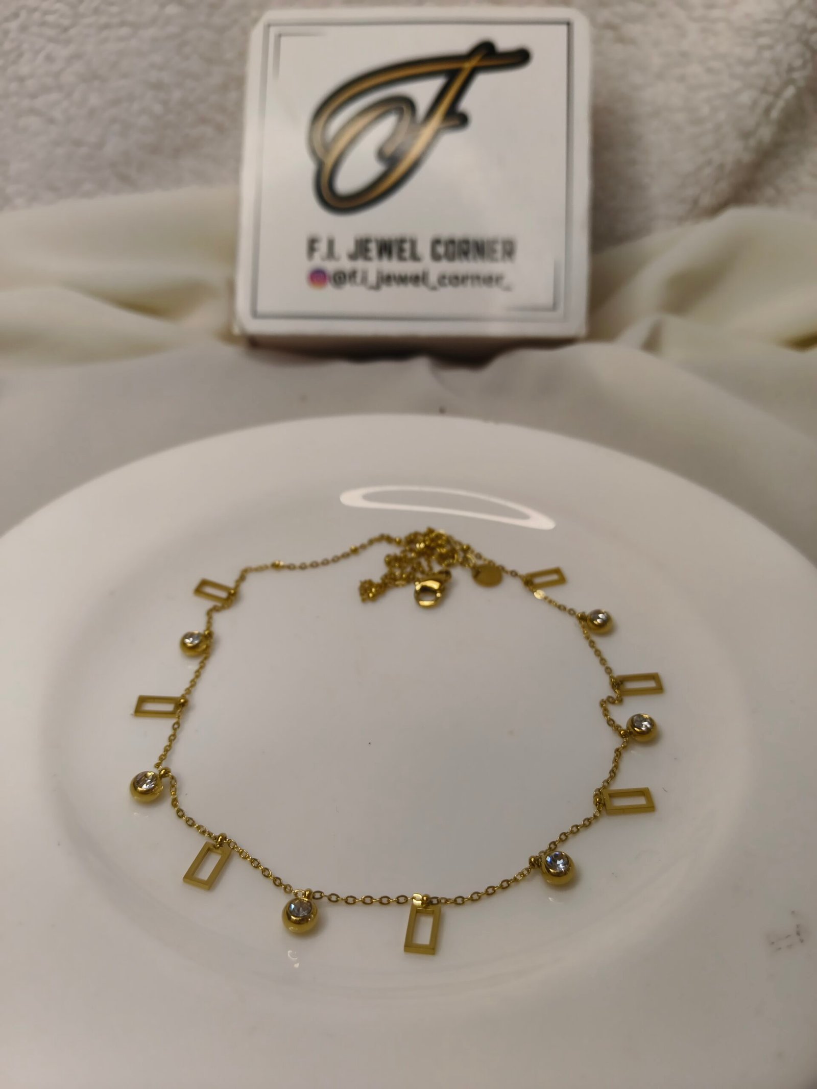 Dainty Geometry Necklace - Image 2