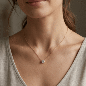 Minimalist Solitaire Pendant