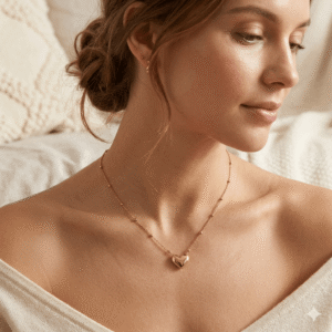 Golden Aura Heart Necklace