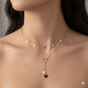 Everlasting Love Layered Heart Y-Necklace