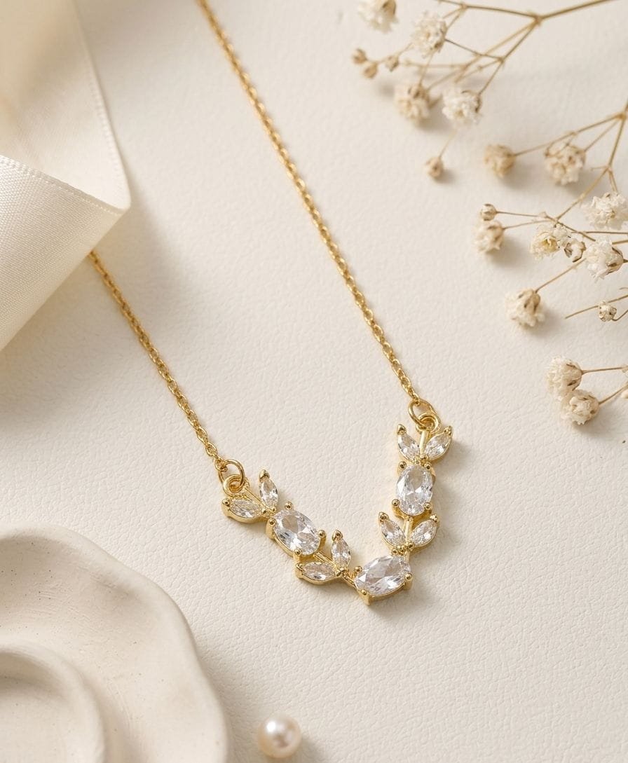 Flora Marquise V-Necklace - Image 2