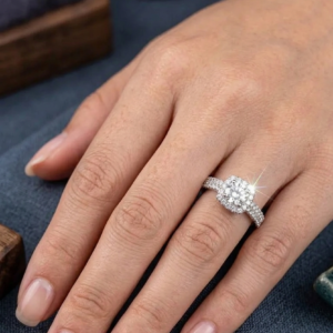 Regal Halo Sparkle Ring