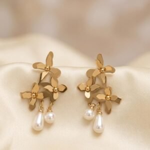 Flora Pearl Drop Earrings