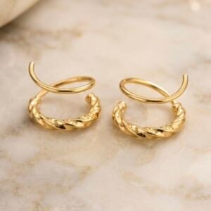 Spiral Twisted Hoops