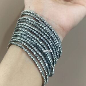 Rhinostone Bracelets (Black)
